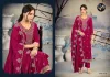 Roza By Fourdots Crush Velvet Cording And Mirror Work Dress Material 